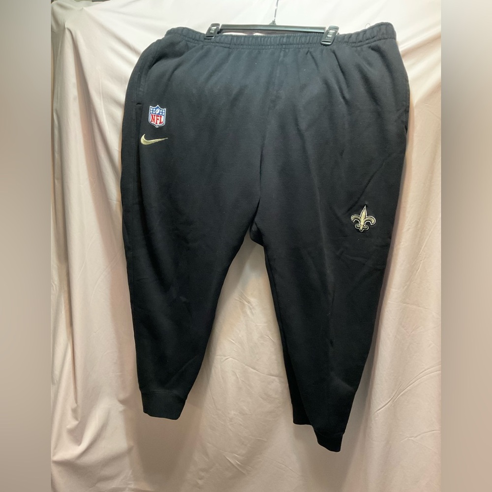 Nike Black Sweatpants Relaxed Fit Joggers New Orleans Saints